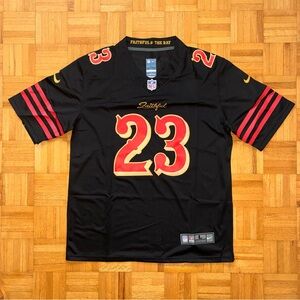 Christian McCaffrey Black San Francisco 49ers 2025 Rivalries Jersey